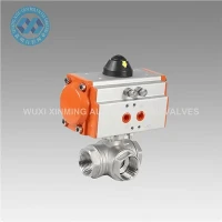 Visokokakovostni pnevmatični tristranski kroglični ventil iz nerjavečega jekla